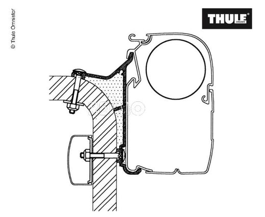 Markisen-Befestigung für Thule Markise 5003 Hymer Van B2 L:4,00m