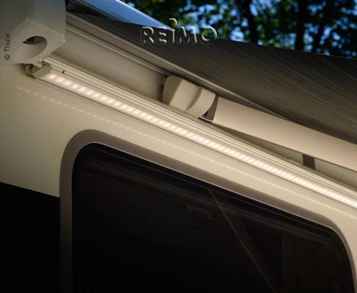 Markisenbeleuchtung, Zelt-/LED-Montageschiene 4m, Silber, für Omnistor 5200