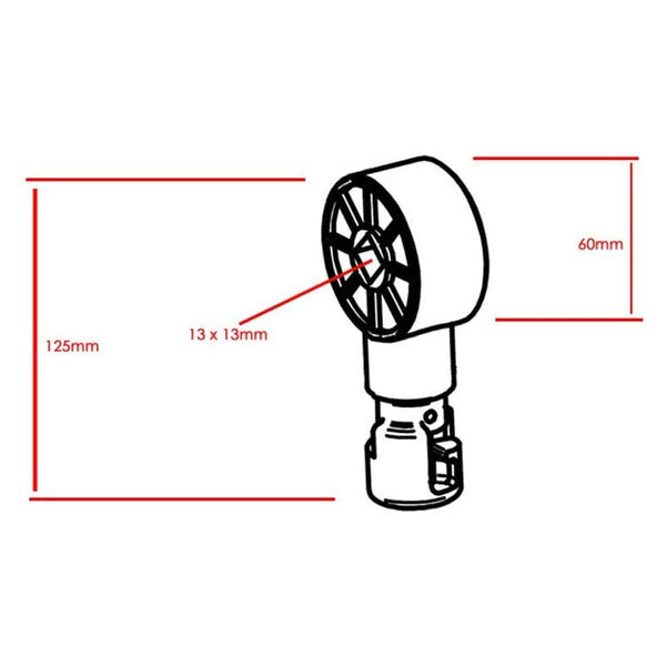 Thule Kurbelgetriebe für Omnistor 5200 5002 5003 V10