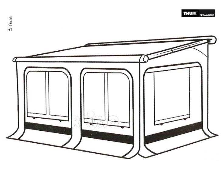Thule Panorama Markisenvorzelt Höhe 245-259cm für Thule Markise 9200