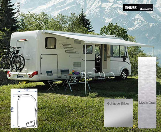 Thule Wandmarkise 8000 5,5m Mystic grau Gehäuse silber