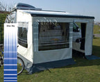 Vorderwand Safari Room in Tuchfarbe Blue Sky, Breite 375cm