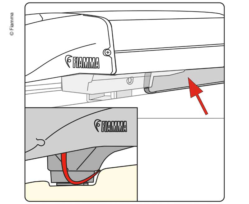 Dichtband Rain Guard für F40 van, UK Version