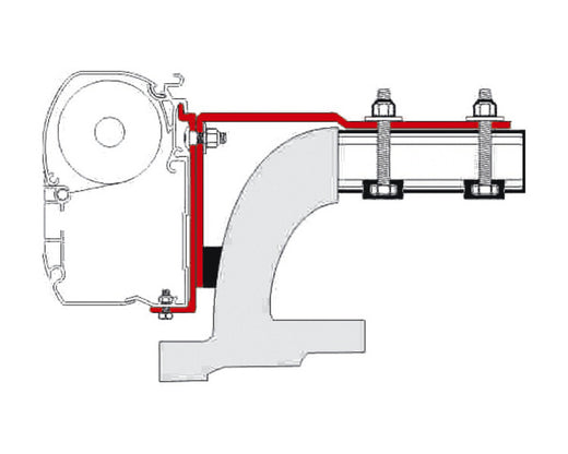 Fiamma Adapter F45i/F45iL/ F50/F55 Vito