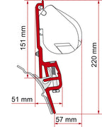Adapter für Reimo Multirail T4 oder Brandrup