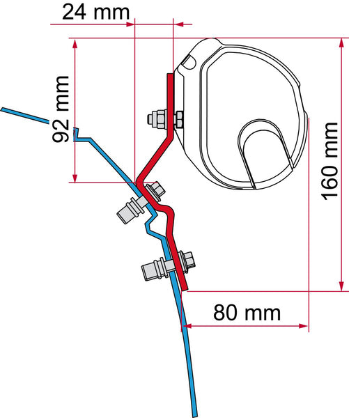 Fiamma Adap.F35 T4 2-tlg.