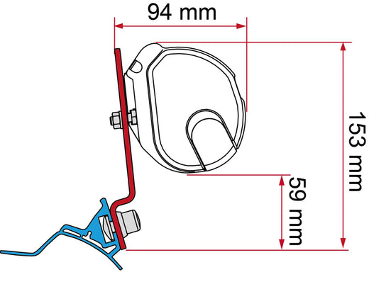 Fiamma Adapter für F35 / F35Pro 
