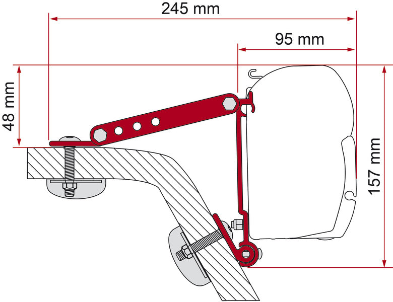 Wall-Adapter-Kit - Für F45 / F70