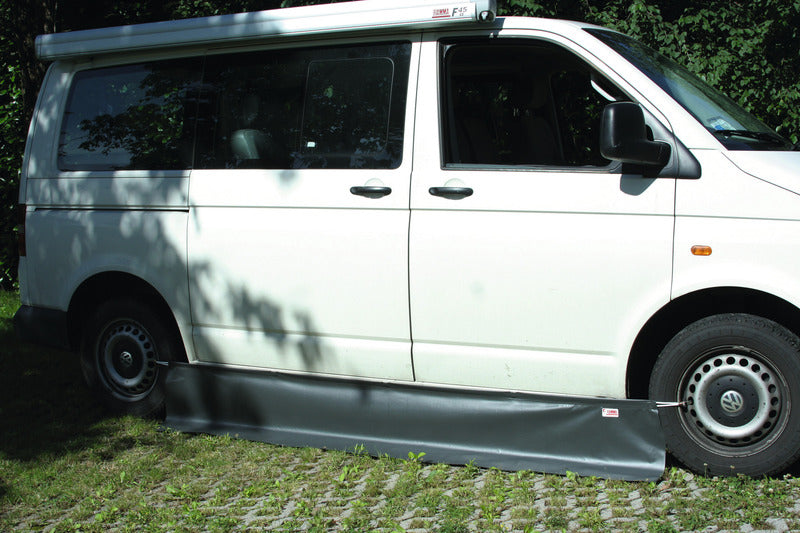 Reisemobilschutz, Windblende, Schutzplane, Bodenschürze