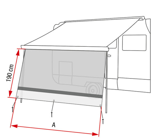 Fiamma Sunview XL Vorderwand F80L, 325cm