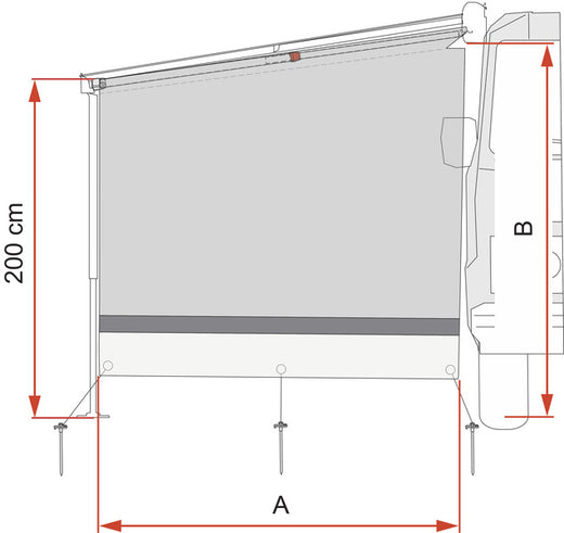 Fiamma Sun View Side 275cm für F80