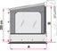 Side W Pro F80L XXL - Seitenteil f.Mark.F80L XXL AnbauhÃ¶he 281-310cm