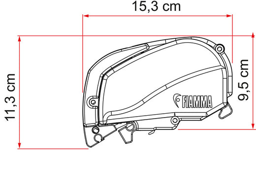 Fiamma F80S Dachmarkise 4,0m, für Vans und Wohnmobile