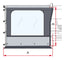 Side W Pro Van - Seitenteil mit Fenster f.F43 300 ext. 250