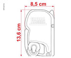 Fiamma F45 S mit 2 Front-Kederschienen