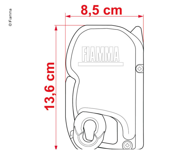 Fiamma Markise F45S 4,5m Royal Blue,Geh.weiß
