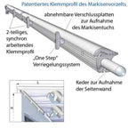 Markisenvorzelt CampRoom 500, 5m, 231-260cm
