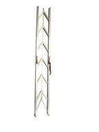 CARBEST faltbare Leiter mit 6 Stufen, 150kg belastbar, aus Aluminium, 2.1m lang