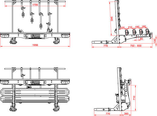 Heckträger VARIO 1 Roller