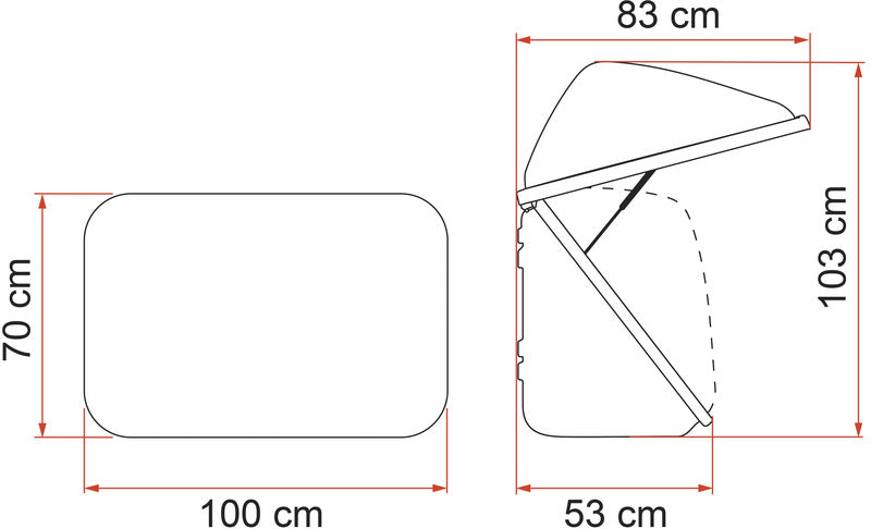 Gepäckbox für Fahrradträger - Ultra-Box 320