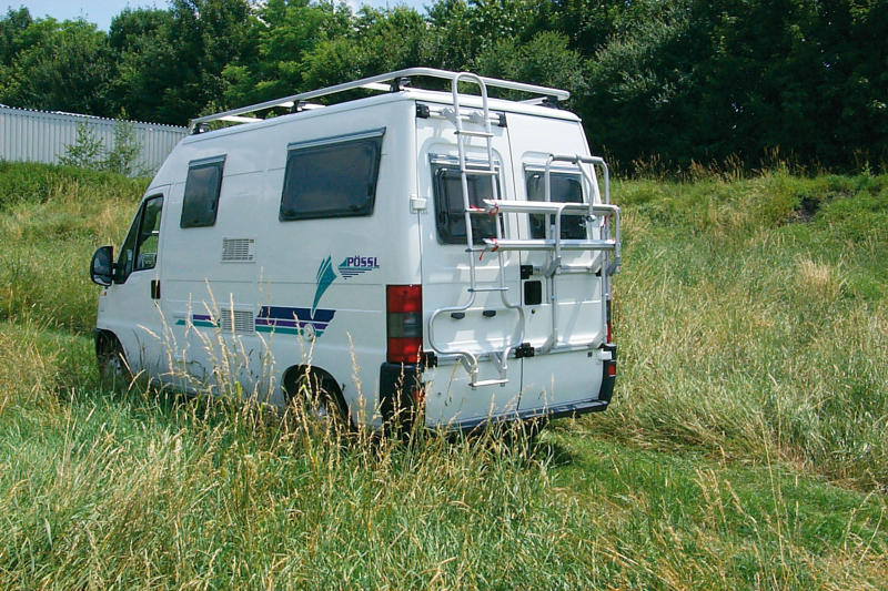 EuroCarry-HecktrÃ¤ger Ducato/Sprinter/Boxer/Jumper 94-06, fÃ¼r 2 RÃ¤der