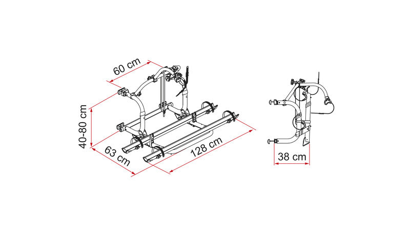 Fiamma Fahrradträger Carry-Bike PRO C, kurze Ausführung