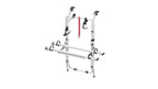 Alu-Heckträger Carry Bike f. 2 Räder Renault Trafic Heckklappe