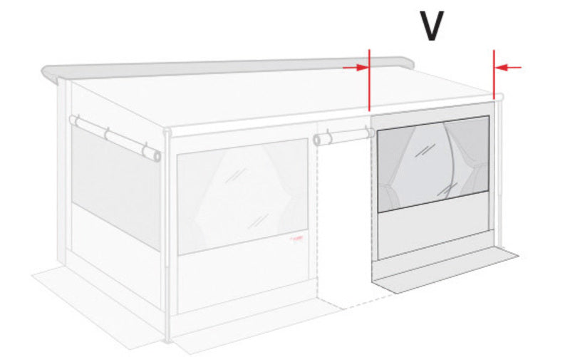 Fiamma Front Panel Light 190 für CStore XL - Mit Fenster