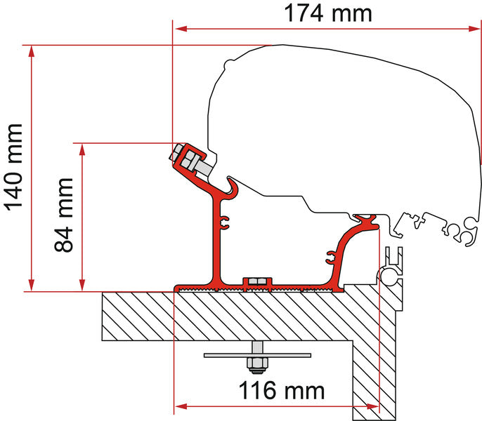Fiamma Adapter Adria Caravan 600