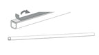 Fiamma F80S / F85L Flachadapter-Kit für Hochdach H2 - Silber