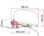 Fiamma Kit Adapter F65/F85 Ducato 2006 LHD+RHD Low Profile Deep Black
