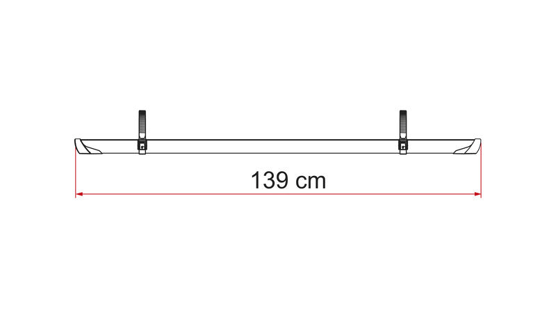 Fiamma Fahrradschiene Rail Plus XL - Silber