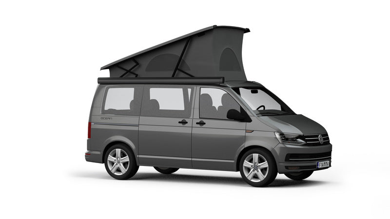 Fiamma Markise F43van - Wandmarkise 2,7 m - Tuch Royal Grey - Gehäuse Deep Black