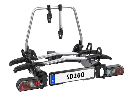 EUFAB SD 260 Flügeltür-Kupplungsträger Fahrradträger für 2 Fahrräder