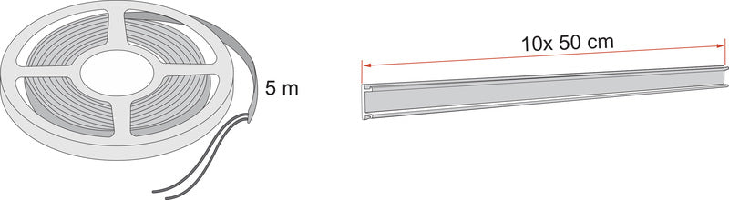 12 V COB-LED-Streifen