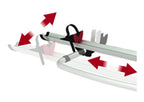Fahrradschiene Rail Premium S, silber