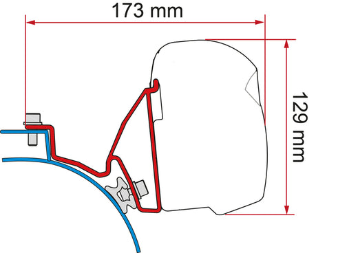 Fiamma Markisen-Adapter F43van für VW T5 /T6 / T6.1 California
