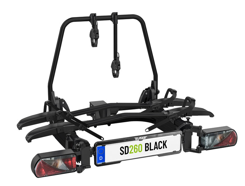 Flügeltür-Kupplungsträger SD260 schwarz, speziell für Flügeltüren