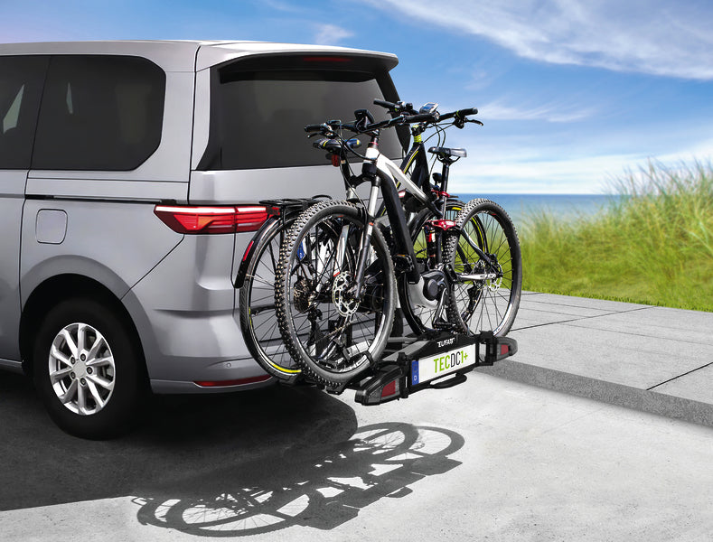 Fahrradträger TECDC1+ für Anhängerkupplung, für 2 Räder, schwarz