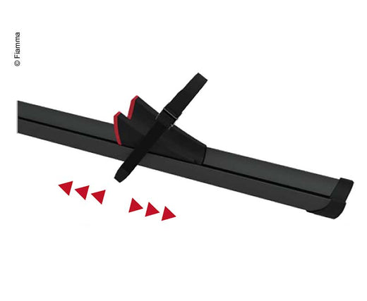 Fiamma Rail Premium Fahrradschiene 139 cm, schwarz