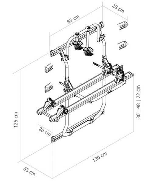 Thule Heckträger Elite Van XT Ducato/Jumper/Boxer ab 2007 Aluminium
