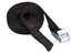 Spanngurt gummiert 2m x 18mm, schwarz. 2 StÃ¼ck, SB-verpackt.