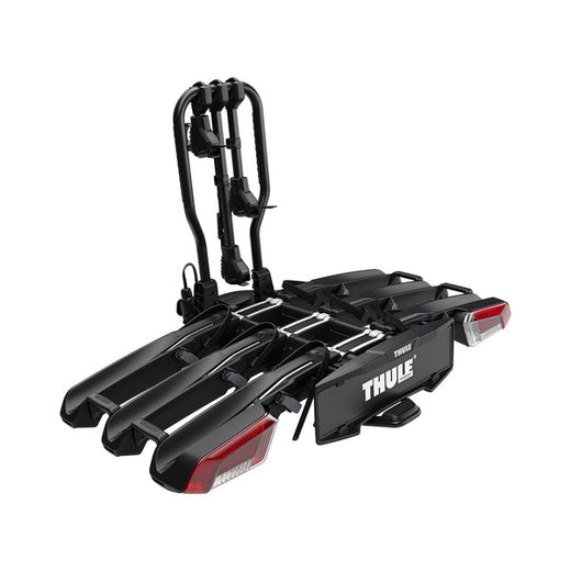 Thule EasyFold 3 – Flexibler Fahrradträger für die Anhängerkupplung für 3 Fahrräder