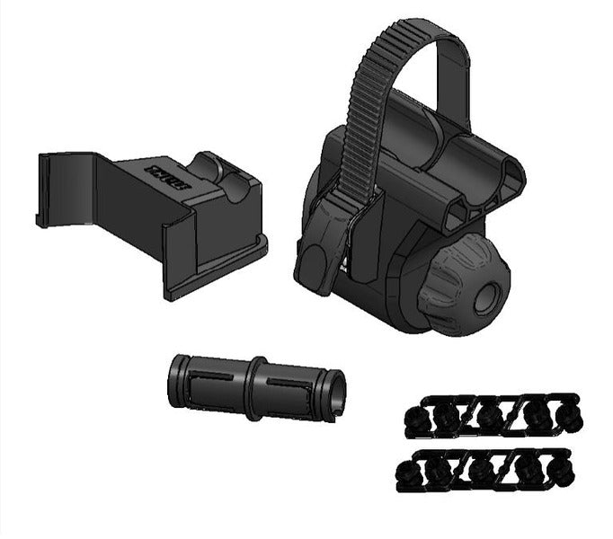 Fork Mount Adapter Kit für Durchsteckachsen, senkt Lenker ab