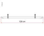 Rail Quick Pro Fahrradschiene 128 cm - Schwarz