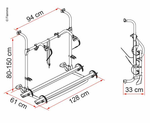 Fiamma Heckträger Carry Bike Pro Autotrail, max. Traglast 40kg