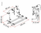 Alu-Heckträger Carry-Bike L80 für 2 Räder