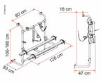 Carry Bike Caravan Universal für max.2Räder,Traglast max. 35kg