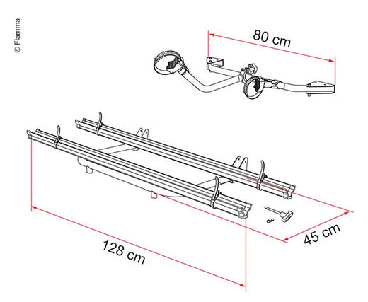 Fiamma Carry Bike Garage Standard für 2 Räder, max. 3 Räder, Traglast max. 50kg