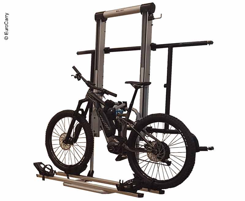Fiamma Carry-Bike Fahrradträger elektrisch für Fiat Ducato und Baugleiche ab 2006 - Scharnierbefestigung